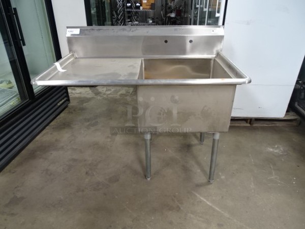 NEW! John Boos Model E1S8-24-14L24 Commerciqal Stainless Steel 1 Compartment Sink With 9 3/4