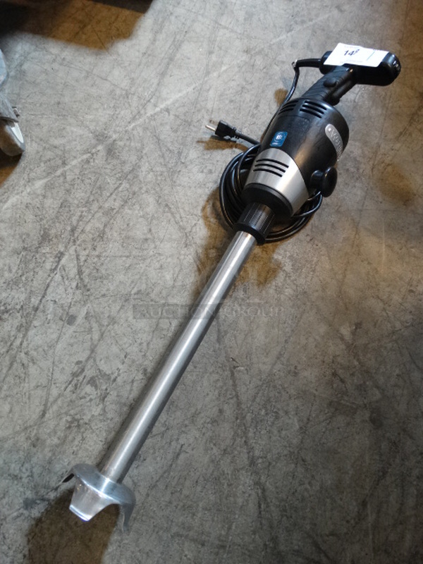 NICE! Waring Stainless Steel Commercial Immersion Blender. 115 Volts, 1 Phase. 5x5x33. Tested and Working!
