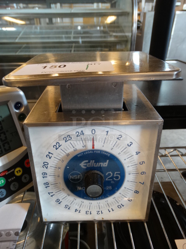 Edlund Stainless Steel Countertop Food Portioning Scale. 7x7x9