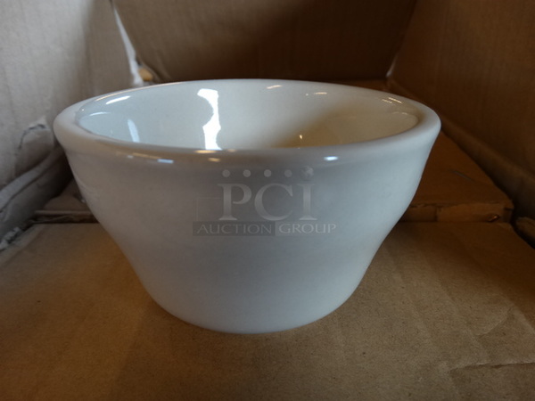 36 BRAND NEW IN BOX! White Ceramic Bowls. 4x4x2.5. 36 Times Your Bid!
