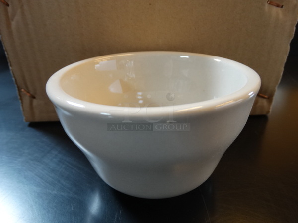 6 BRAND NEW IN BOX! White Ceramic Bowls. 4x4x2.5. 6 Times Your Bid!
