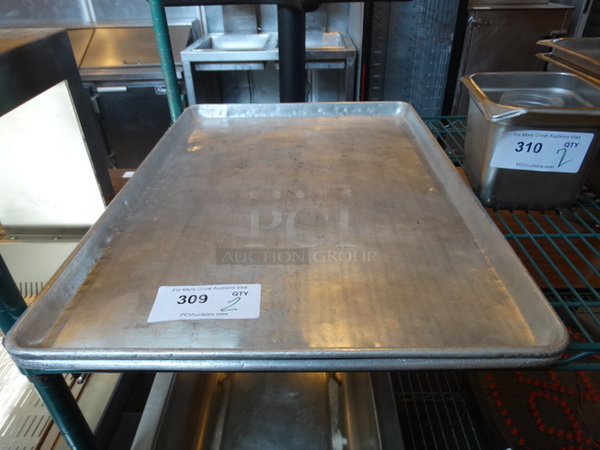 2 Metal Full Size Baking Pans. 18x26x1. 2 Times Your Bid!