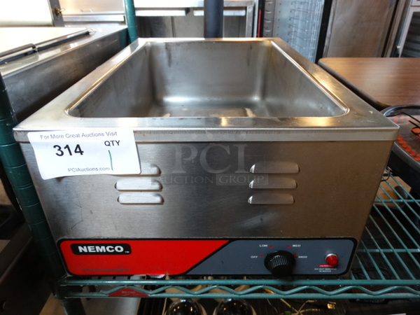 NICE! Nemco Model 6055A Stainless Steel Commercial Countertop Food Warmer. 120 Volts, 1 Phase. 14.5x22x10. Tested and Working!