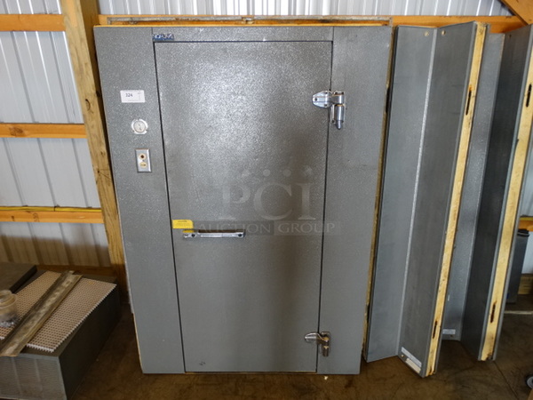 AWESOME! Norlake 6'x4'x6.5' SELF CONTAINED Walk In Freezer Box w/ Floor, Copeland Model KAN2-0050-IAA Compressor and Norlake Model CPF50C Condenser. 115 Volts, 1 Phase. 6'x4'x6.5'