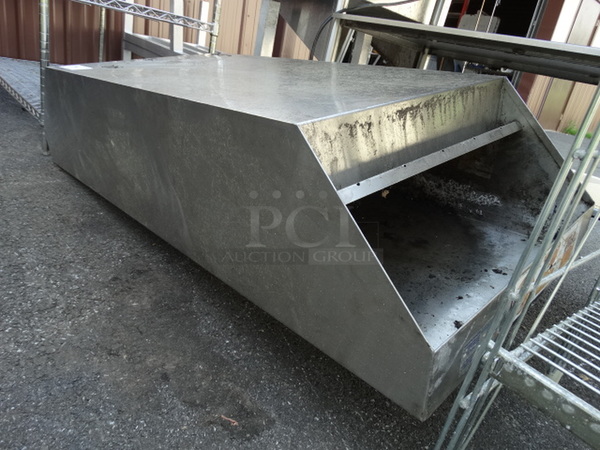 Stainless Steel Commercial Hood Exhaust. 54x21.5x17. Goes GREAT w/ Item 221!
