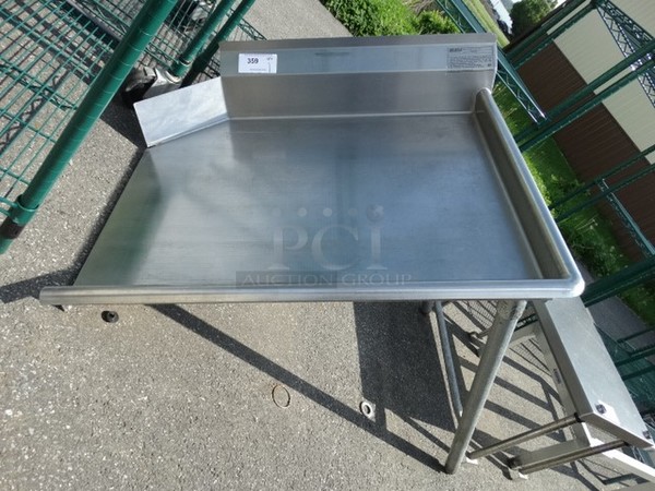 Stainless Steel Commercial Right Side Clean Side Dishwasher Table. 36x30x43