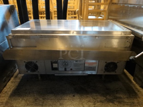 SWEET! Holman Stainless Steel Commercial Countertop Electric Powered Conveyor Pizza Oven. 42x26x19. Goes GREAT w/ Item 344!