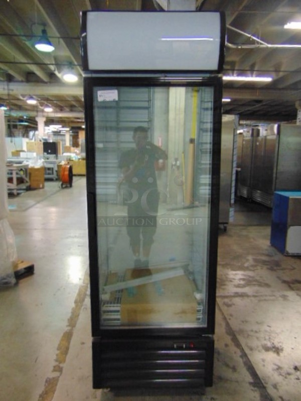 NEW! Baili Model LD-518F Commercial Electric Single Door Vertical Display Freezer.  115 Volt 28.5x28x84.5 Tested And Working.