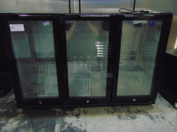 AMAZING! BRAND NEW SG Merchandising Commercial Electric Triple Glass Door Cooler. 53.25x20.5x35.25 Tested And Working