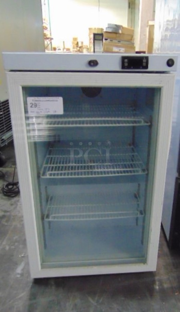 AWESOME! BRAND NEW SG Merchandising Model MD-03 Commercial Electric Single Glass Door Cooler. 115 Volt 19.25x21.5x32.5 Tested And Working