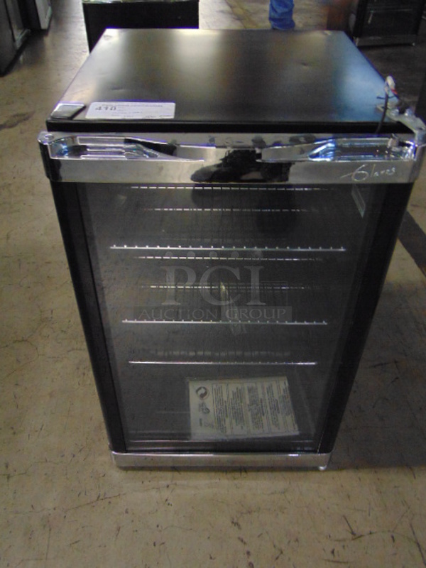 NICE! Glaros Model SDH-02-SD Commercial Electric Single Solid Door Refrigerator. 110 Volt 17x18.5x20 Tested And Working