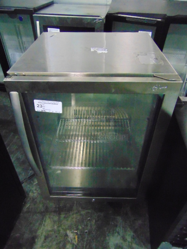 AMAZING! BRAND NEW Glaros Model UCD5-SSGD Commercial Stainless Steel Electric Below Freezing Single Glass Door Beer Froster. 110 Volt 23.75x25x34 Tested And Working