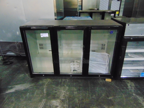 BRAND NEW! SG Merchandising Model BB-12H3 Commercial Electric Triple Glass Door Cooler. 110 Volt 53.25x20.5x35.25 Tested And Working. 
