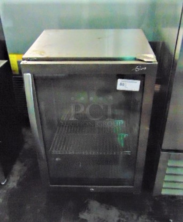 BRAND NEW! Glaros Model CTH05-SSGD Commercial Stainless Steel Electric Below Freezing Single Glass Door Indoor/Outdoor Undercounter Beer Froster. 110 Volt 24x25x34 Tested And Working.  
