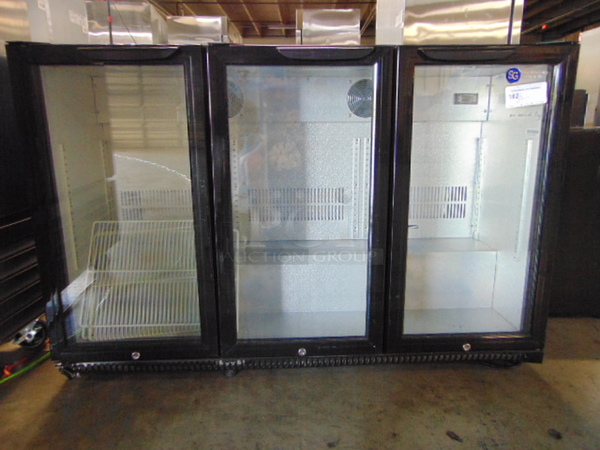 WOW! BRAND NEW Sg Merchandising Model BB-12H3 Commercial Electric Triple Glass Door Cooler. 110 Volt 53x20.25x35.25 Tested And Working