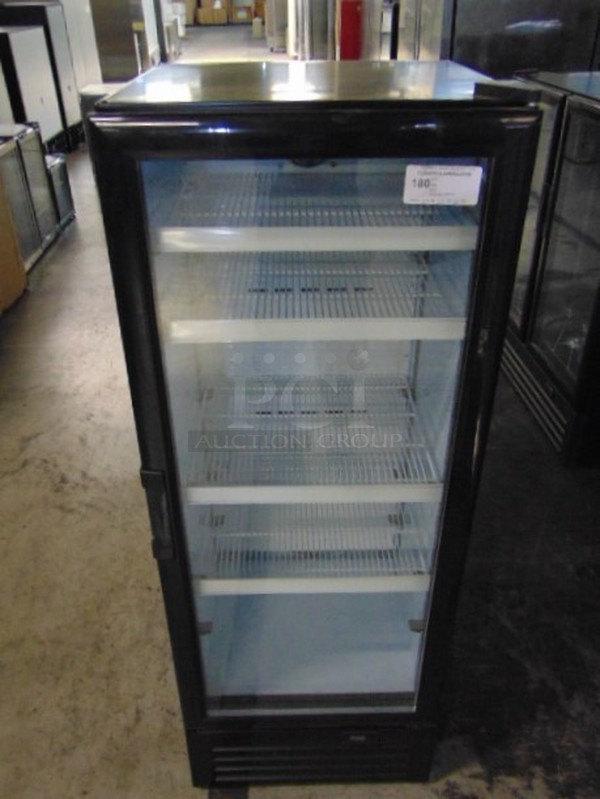 FANTASTIC! BRAND NEW SG Merchandising Model SD-12 Commercial Electric Single Glass Door Cooler. 115 Volt 23x23x62.75 Tested And Working