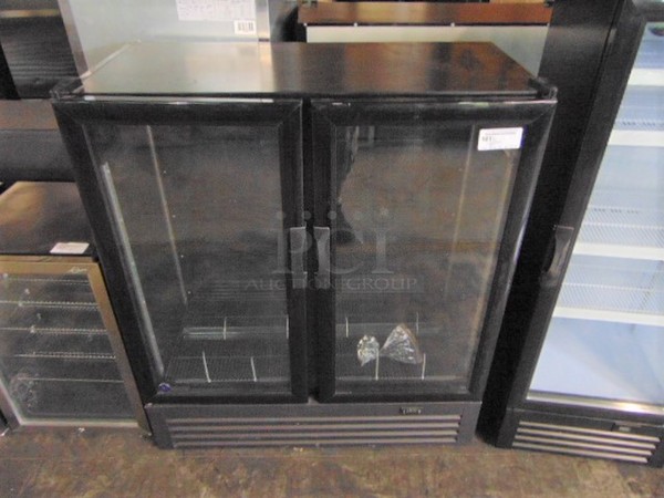 FANTASTIC! BRAND NEW SG Merchandising Model DD-20 Commercial Electric Double Glass Door Cooler. 110 Volt 46.5x23x54 Tested And Working