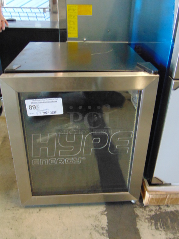 BRAND NEW! SG Merchandising Model CTH02-SSGD Commercial Electric Single Glass Door Countertop Cooler. 110 Volt 17x19.5x20.25 Tested And Working.