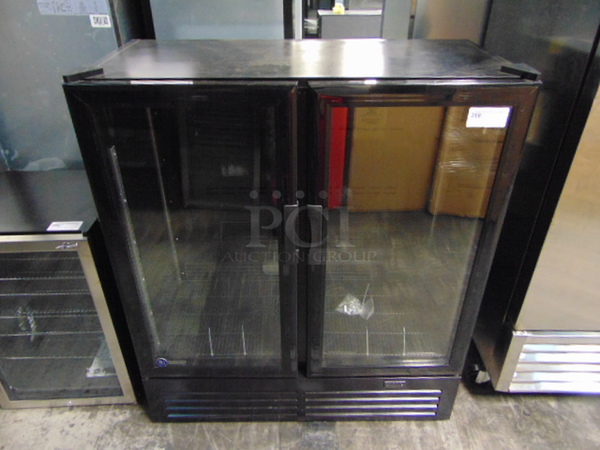 AWESOME! BRAND NEW SG Merchandising Model DD-20 Commercial Electric Double Glass Door Cooler. 110 Volt 46.5x23x54.25 Tested And Working