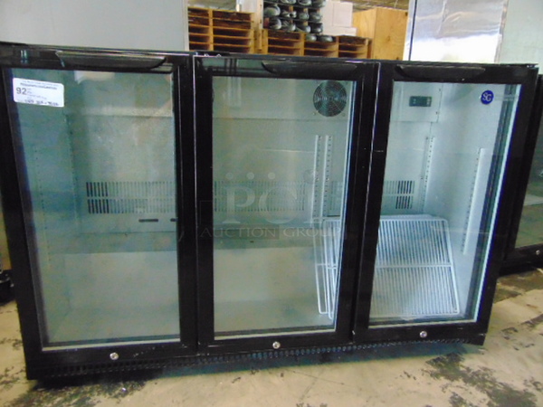 AMAZING! BRAND NEW SG Merchandising Model BB-12H3 Commercial Electric Double Glass Door Cooler. 110 Volt 53.25x20.5x35.25 Tested And Working.
