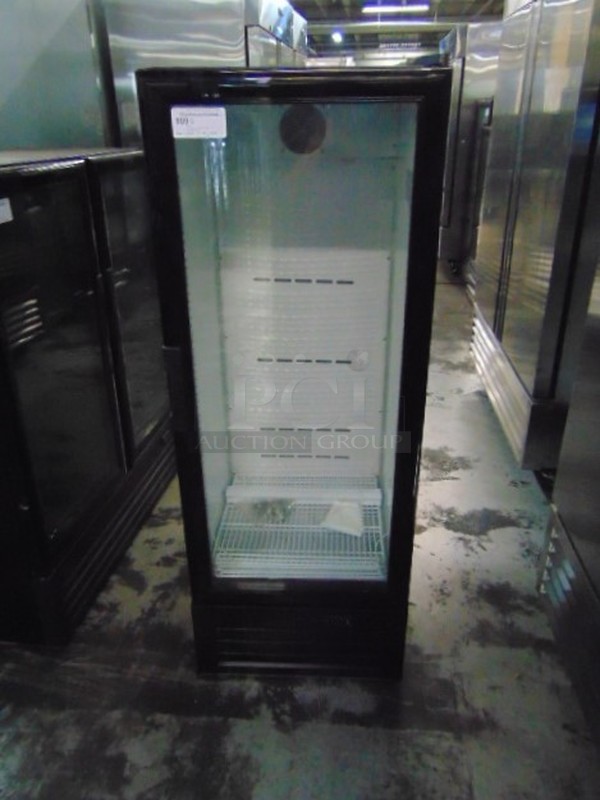 AWESOME! BRAND NEW SG Merchandising Model SDH-12LCD Commercial Electric Single Glass Door Cooler. 110 Volt   23x23x61.75 Tested And Working. 