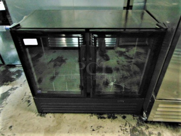 AWESOME! BRAND NEW SG Merchandising Model DD-12 Commercial Electric Double Glass Door Cooler. 110 Volt 46.5x23x54.25 Tested And Working. 