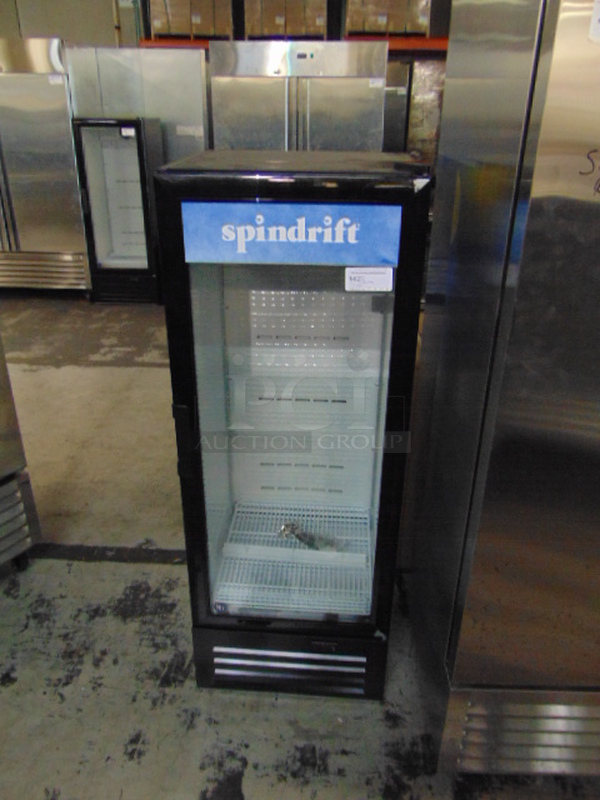 WONDERFUL! BRAND NEW SG Merchandising Model SD-12 Commercial Electric Single Glass Door Cooler. 110 Volt 23x23x62 Tested And Working.