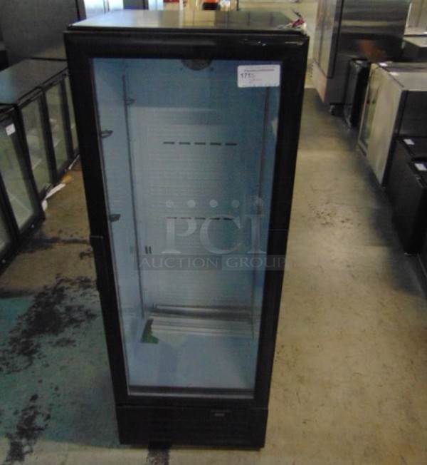 COOL! BRAND NEW SG Merchandising Model SD-12 Commercial Electric Single Glass Door Cooler. 115 Volt 23x23x63 Tested And Working