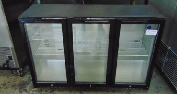 AMAZING! BRAND NEW SG Merchandising Model BB-12H3 Commercial Electric Double Door Cooler. 110 Volt 53.25x20.5x35.25 Tested And Working