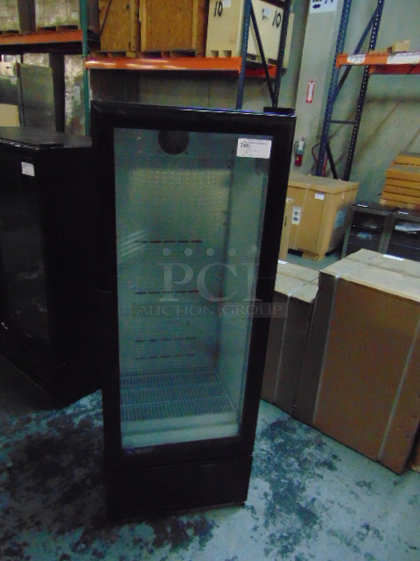 WOW! BRAND NEW SG Merchandising Model SD-12 Commercial Electric Single Glass Door Cooler. 110 Volt 23.75x23x62 Tested And Working