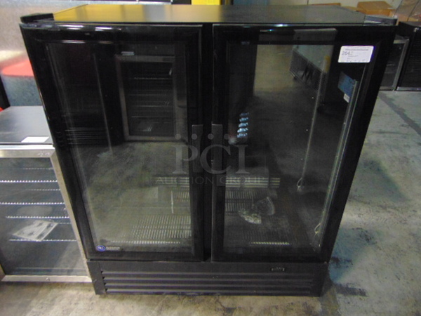 AMAZING! BRAND NEW SG Merchandising Model DD-20 Commercial Electric Double Glass Door Cooler. 110 Volt 46.5x23x54 Tested And Working