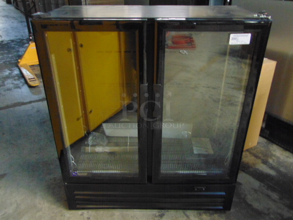 COOL! BRAND NEW SG Merchandising Model DD-20 Commercial Electric Double Glass Door Cooler. 110 Volt 46.5x23x54 Tested And Working