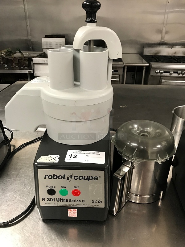 Robot Coupe R301 Ultra Series D 3 1/2 Qt Food Processor w/ Extra Bowl, 115v 1ph, Tested & Working! (See Video) - Image 1 of 3