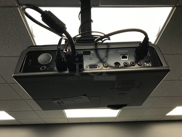 Optoma TH1060P Full HD 1080p DLP Projector w/ Speaker, 4500 lumens, 115v 1ph, Tested & Working! - Image 3 of 3