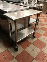 Stainless Steel Work Table on Casters