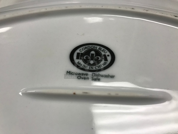 (5) Cordon Blue White Round Porcelain Plates - Image 2 of 2