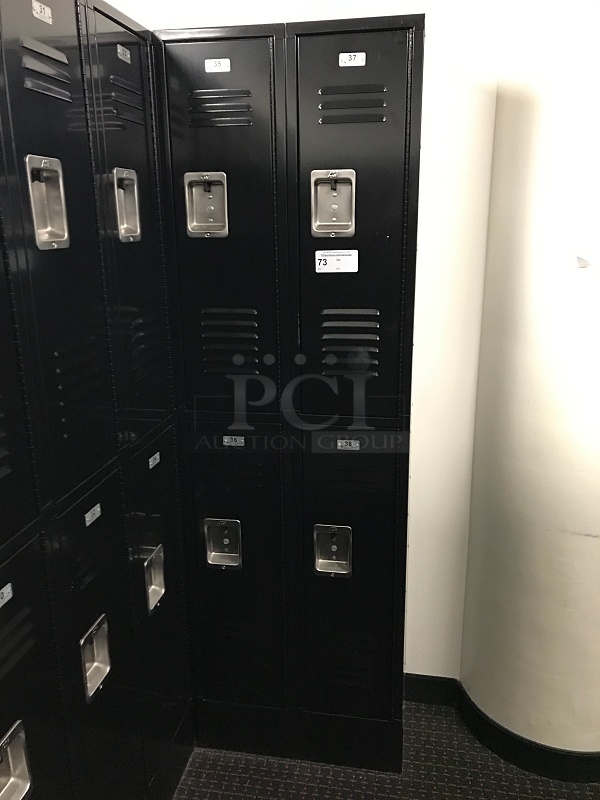 ASI Storage Solutions Black Double Tier Lockers (Lockers 35-38)