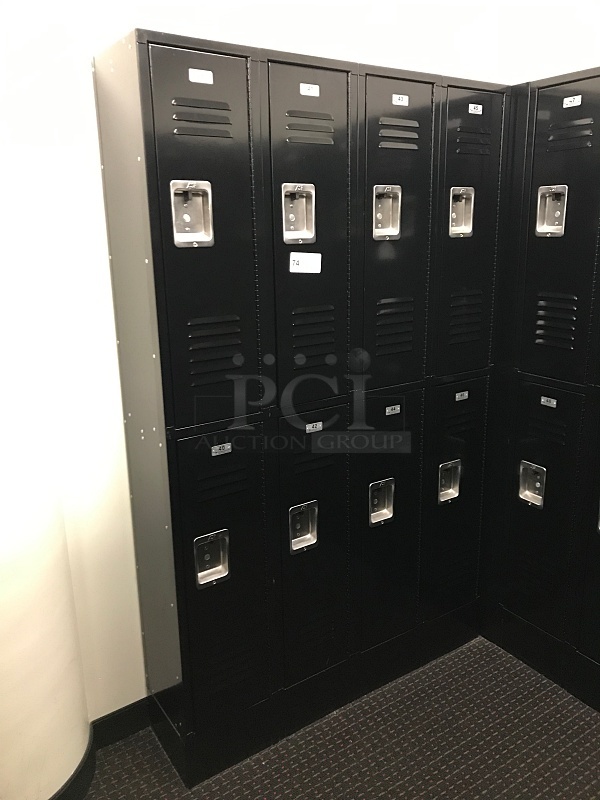 ASI Storage Solutions Black Double Tier Lockers (Lockers 39-46) - Image 1 of 4