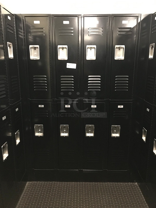 ASI Storage Solutions Black Double Tier Lockers (Lockers 47-54)