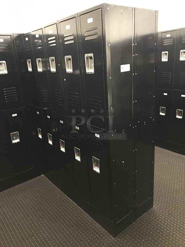 ASI Storage Solutions Black Double Tier Lockers (Lockers 55-74)