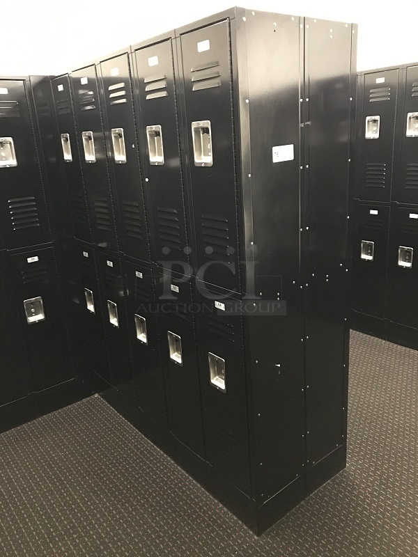 ASI Storage Solutions Black Double Tier Lockers (Lockers 55-74) - Image 1 of 5