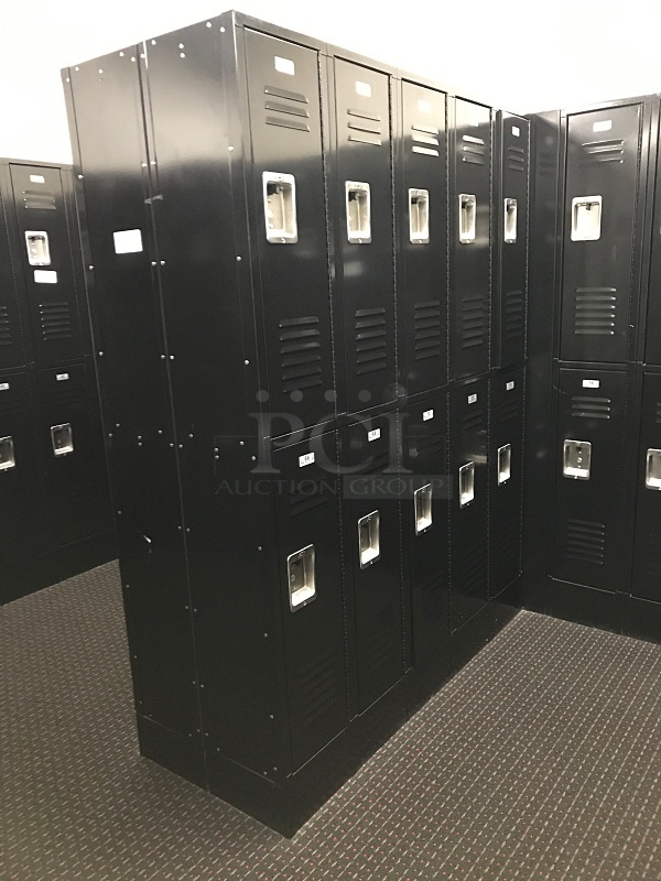 ASI Storage Solutions Black Double Tier Lockers (Lockers 55-74) - Image 2 of 5
