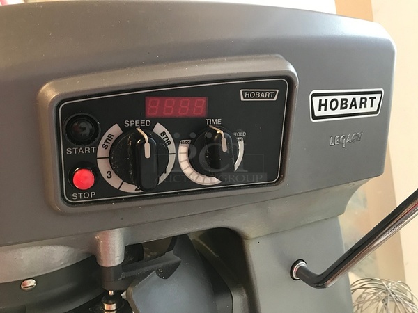 Excellent! Hobart Legacy HL200 20 Qt. Commercial Planetary Stand Mixer w/ Accessories & 15 Minute Timer, Includes Stainless Steel Stand on Casters, 120v 1ph, Tested & Working! (See Video) - Image 3 of 5