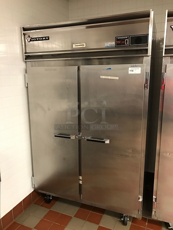 Victory RSA-2D-S7 UltraSpec Series Freezer Featuring Secure-Temp Technology, Reach-In Two Door, 115v 1ph, Tested & Workin
