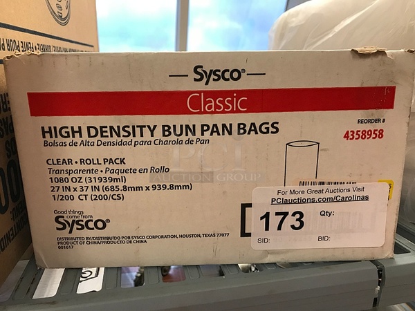Sysco High Density Bun Pan Bags