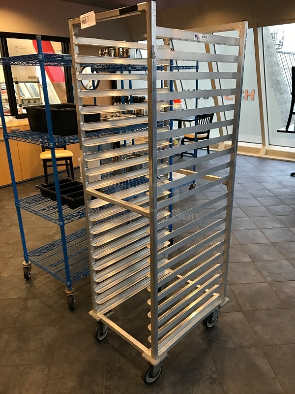 New Age Industrial Aluminum Speed Rack on Casters. HEAVY DUTY!!
