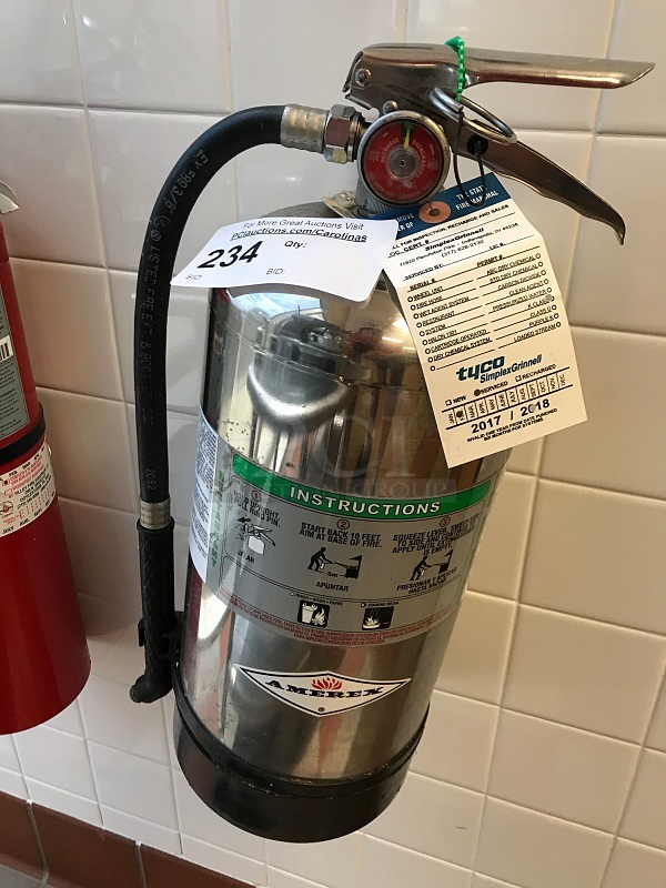 Amerex Class K, 6 L Fire Extinguisher, Current Inspection (2x bid) - Image 1 of 4