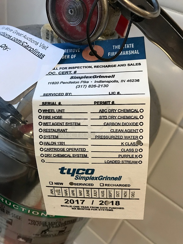 Amerex Class K, 6 L Fire Extinguisher, Current Inspection (2x bid) - Image 3 of 4