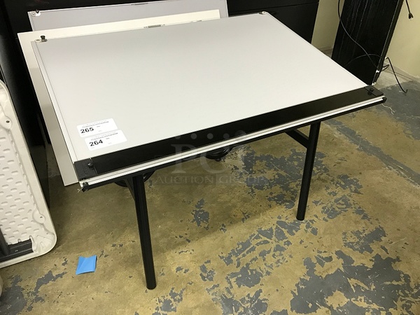 Gray Foldable Drafting Tables (10x bid)