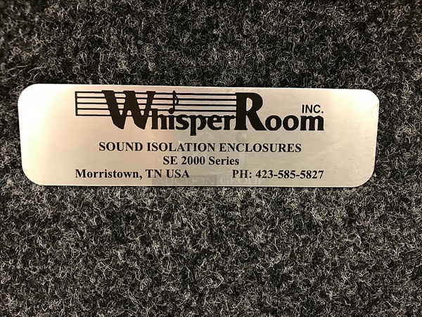 WhisperRoom SE 2000 Series Sound Isolating Enclosure, Designed To Be Installed In Rooms Corner - Image 3 of 5